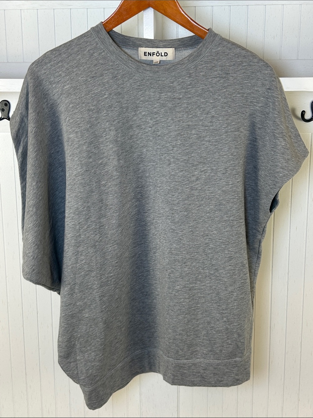 ENFOLD Designer Asymmetrical Draped Oversized Cotton Top 38